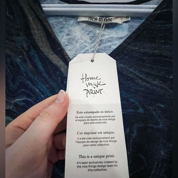 🌀Nice Things🌀 Marble Print Wool Blend Maxi Dress - Picture 7 of 10